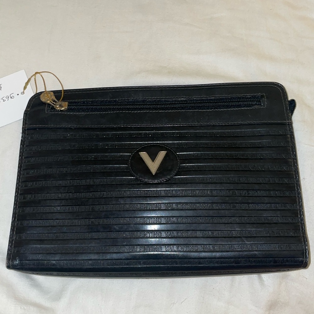 Authentic Valentino leather clutch